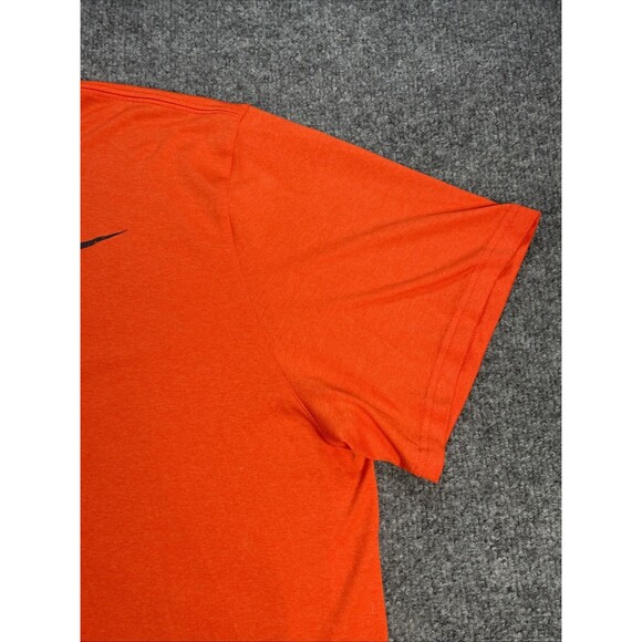 Nike Shirt Men's 2XL Orange Swoosh Dri-Fit Lightweight Athletic Active Gym XXL - Picture 4 of 16